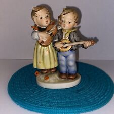 Hummel 150 2/0 “Happy Days” TMK5 Boy & Girl Playing Banjo And Guitar 4 1/4” Tall picture