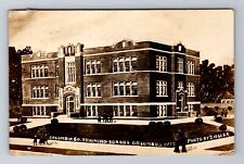 Columbus WI-Wisconsin, RPPC: Columbia Training School, Vintage c1910 Postcard picture
