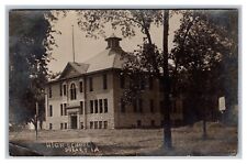 1907 RPPC High School Dysart Iowa Real Photo Postcard pc2211 picture