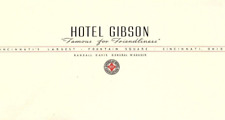 1940s HOTEL GIBSON CINCINNATI OHIO  STATIONARY LETTERHEAD  Z724 picture