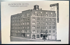 Vintage Postcard 1930-1945 Algonquin Hotel, Cumberland, Maryland (MD) picture
