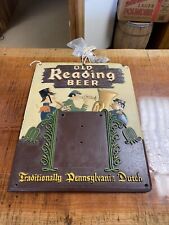 Vintage Old Reading Beer Calendar Holder Sign  picture
