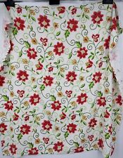 Vintage Early 60s Terry Cloth Tablecloth 50x48 Vibrant Roses Picnic Kitchen Read picture