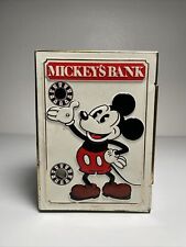 VINTAGE 1978 Mickey’s  Bank Safe Tin Disney Western Germany Fricke & Nacke READ picture