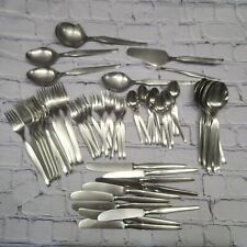 VTG Wellner Wello Flatware Set Stainless/ Silver Alloy? 64 Pc  Germany MCM picture