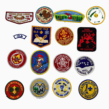Vintage Boy Scout Patches - Lot of 16 - Webelos Cub Pinewood Derby Frost Fair ++ picture
