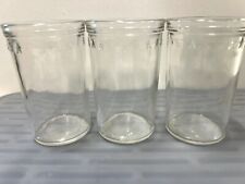 3 Set Vintage Jelly Jar Juice Glasses with Raised Star Pattern 3 3/3 By 2 picture