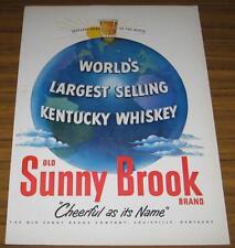 1951 VINTAGE AD~OLD SUNNY BROOK KENTUCKY WHISKEY~WORLD picture