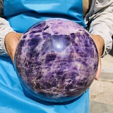 10.5KG Natural Beautiful Dream Amethyst Quartz Crystal Sphere Ball Healing 1939 picture