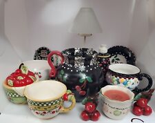 Lot Of 12 Mary Engelbreit & Cherry Theme Ceramics Pitcher Tea Cup Candle B46 picture