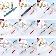 1pc Wing Sung 698 Resin Piston Fountain Pen Extra Fine Nib 0.5/0.38mm Writing #s picture
