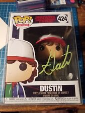 Funko Pop Stranger Things Dustin 424 Signed by Gaten Matarazz with COA STB-28 picture