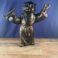 Heavy Metal Happy Friar Monk Statue w/ Megaphone Horn 9