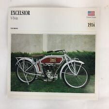 Excelsior V-Twin 1914 Spec Sheet Info Card  picture
