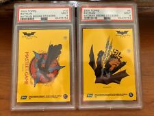 2005 Topps Batman Begins Stickers PSA 9 (both Cards) picture