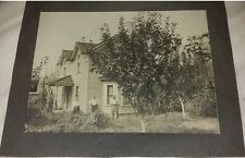 Vintage Old Photo of a New Home c 1900 American Family Victorian Era House Home picture