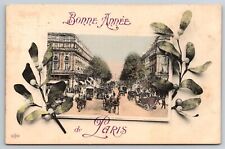 Cars & Carriages, Paris, France c 1910s Postcard PAR011 picture