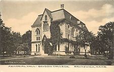 c1907 Printed Postcard; Memorial Hall, Bowdoin College, Brunswick ME Cumberland picture