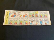 #Q08 HI AND LOIS by Mort Walker Lot of 13 Sunday Quarter Page Comic Strips 1983 picture
