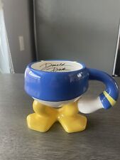 Donald Duck Body Figure Ceramic Mug 4.5” Disney Worlds Parks Authentic Original picture