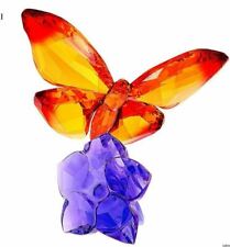 Swarovski Butterfly on Flower Crystal Figurine #5374943 Authentic New in Box picture
