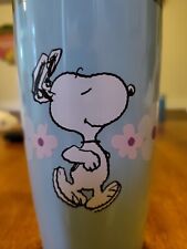 NEW Snoopy Peanuts Stainless Steel Tumbler Spring Flowers 20oz picture