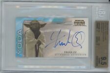 Frank Oz Yoda 2002 Topps Star Wars AOTC Widevision Auto Autograph BGS 9.5 Pop 3 picture