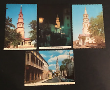 Lot 4 Vintage South Carolina Postcard Charleston, SC St. Phillips Michael Church picture