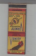 Matchbook Cover Vanity Kickbusch Grocery Co. Wausau, WI picture