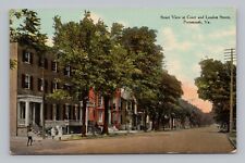 Postcard Street View at Court & London Streets Portsmouth Virginia picture