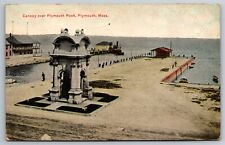 Canopy Over Plymouth Rock Plymouth Mass C1910's DB Postcard P21 picture