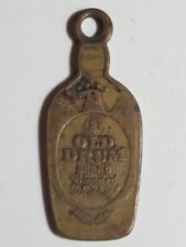 Old Drum Whiskey-Brass Bottle Lucky Piece-Keychain/Pendant picture