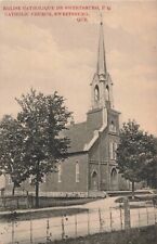 Catholic Church Sweetsburg Quebec QC Cowansville Canada 1909 Postcard picture