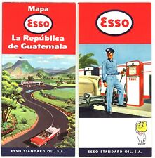 Vintage 1960 Guatemala Road Map – Standard Oil Co. (Esso) picture