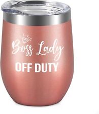 LiqCool - Boss Lady Gifts for Women, Off Duty Insulated 12_Rose  picture