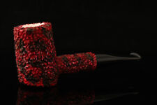 srv Premium Rustic Poker Meerschaum Pipe with fitted case 14787 picture
