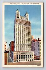 Kansas City MO- Missouri, Fidelity National Bank Building, Vintage Postcard picture