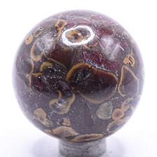 42mm Fruit Jasper Sphere Natural Crystal Ball Ajooba Jasper Mineral Stone India picture
