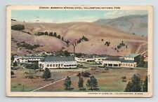 Mammoth Springs Hotel Yellowstone National Park VTG WY Postcard Haynes picture