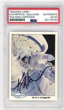 KATHRYN SULLIVAN Signed Space Shots Card #67 -NASA Astronaut 1st Female EVA -PSA picture