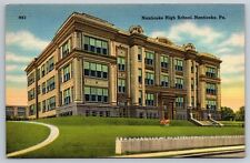 Nanticoke Pennsylvania Nanticoke High School Linen Postcard picture