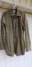1950s Boy Scout Shirt BSA Long Sleeve Large Detroit 151 Beautiful Condition  picture