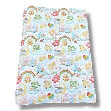 Vintage 80s Care Bears Twin Size Flat Sheet - Sears Roebuck, Flat Sheet Only picture