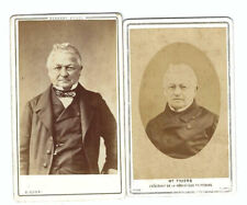 2 CDVs French Political Figure Thiers, C. 1870 picture