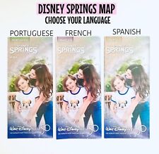 DISNEY SPRINGS GUIDE MAP 50TH Anniversary In FRENCH SPANISH PORTUGUESE picture
