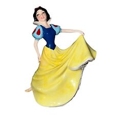 Schmid Walt Disney Snow White Figurine Rotating Music Box Hand Painted 7.5