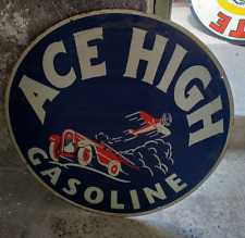 RARE PORCELAIN ACE  ENAMEL SIGN 30 INCHES SINGLE SIDED picture