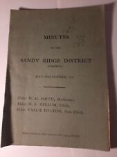  Primitive Baptist Association-Colored-Sandy Ridge, NC Meeting Minutes 1934 picture