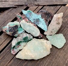 KAKANDA, Congo Mine Run - 7 PCS Mixed Druzy Crystal Mineral Bulk Lot picture