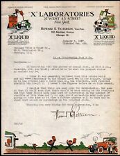 1927 New York - X Laboratories - Howard E Patterson - Auto Radiators Letter Head picture